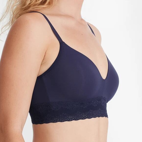 NWOT Natori 723154 Bliss Perfection Contour Soft Cup Midnight Navy– Sz 36DD - Picture 4 of 9